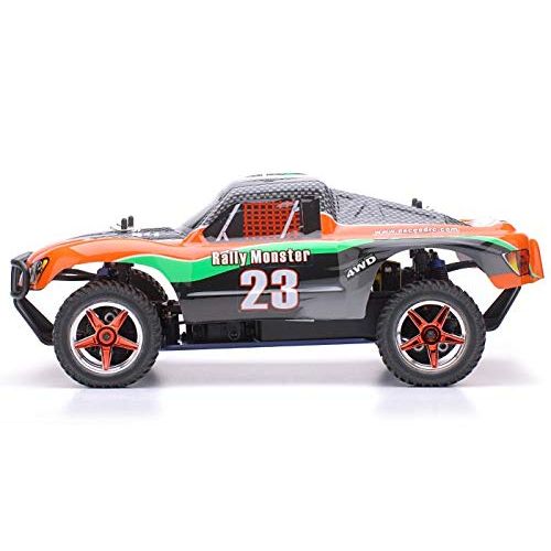  Exceed-RC 1/10 2.4Ghz Short Course Monster Nitro Gas Powered RTR Off Road 4WD Truck Carbon Orange