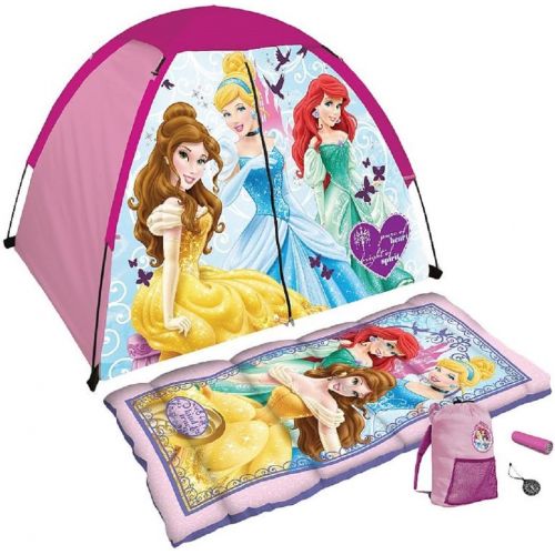  Disney Princess 5 Piece Camp Kit with Sleeping Bag and Tent by Excel