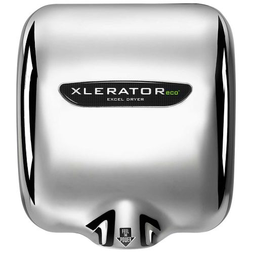  Excel Dryer XL-C-ECO-1.1N Hand Dryer XLERATOR XL-C-ECO Automatic, Surface-Mounted, Cast Cover, Chrome Plated, 110-120V with Noise Reduction Nozzle