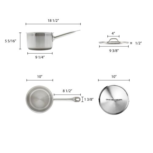  Thunder Group SLSSP060 Sauce Pan, 6-Quart