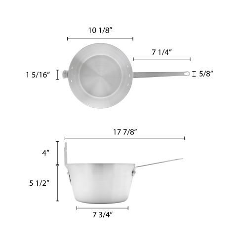  Thunder Group 5 12 QT FRYER SAUCE PAN 1 Piece