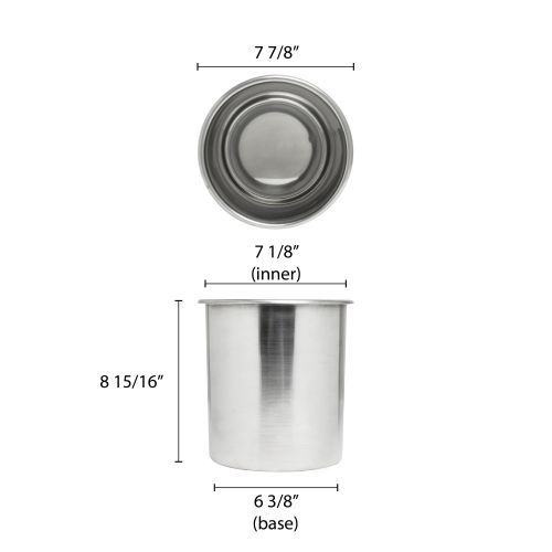  Thunder Group SLBM005, 6-Quart Stainless Steel Bain Marie Pot