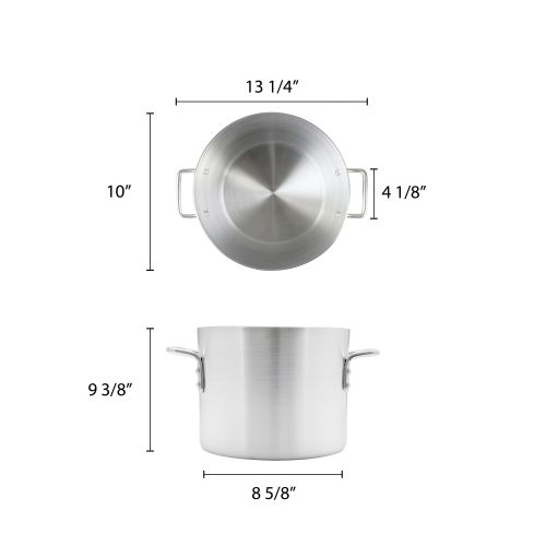  Thunder Group 12 Quart Aluminum Stock Pot