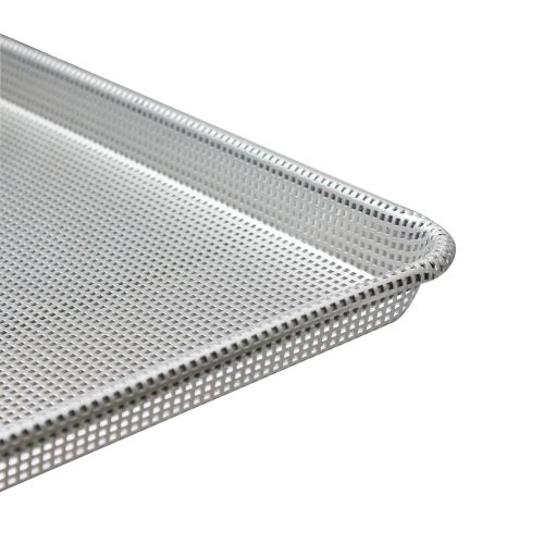  Excellante 18X13 Half Size, Fully Perforated Glazed Aluminum Sheet Pan, 16 gauge, Comes In Each