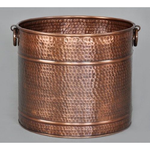  Solid Copper Planter 15 Diameter x 13.75 Height, 3 Sizes Available by Excellent Accents