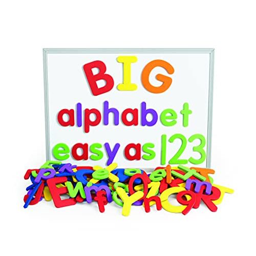  Excellerations Giant Foam Magnetic Alphabet Letters and Numbers, 114 Pieces, Educational, Preschool, Language, Kids Toys