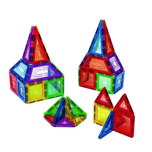  Excellerations Building Brilliance Magnetic Shapes Multipack 100 Pieces Rainbow Colors