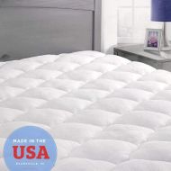 [아마존핫딜][아마존 핫딜] ExceptionalSheets Rayon Derived from Bamboo Mattress Pad with Fitted Skirt - Extra Plush Cooling Topper - Hypoallergenic - Made in The USA, Twin XL