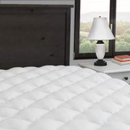 ExceptionalSheets Extra Plush and Extra Thick Mattress Pad with Fitted Skirt - Found in Marriott Hotels - Hypoallergenic - Proudly Made in The USA, Full Size