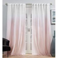 Exclusive Home Curtains Exclusive Home Crescendo Lined Room Darkening Blackout Hidden Tab Curtain Panel Pair, 52x84, Blush, Set of 2