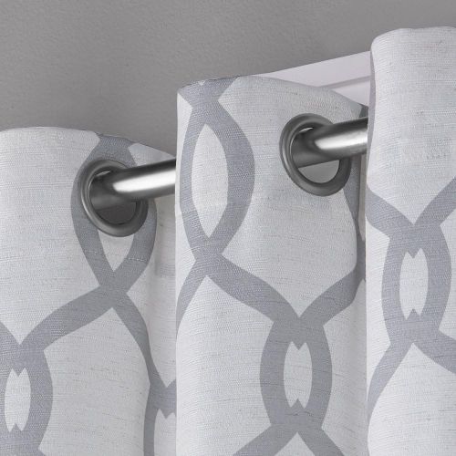  Exclusive Home Curtains Exclusive Home Kochi Linen Blend Grommet Top Curtain Panel Pair, Dove Grey, 52x108, 2 Piece