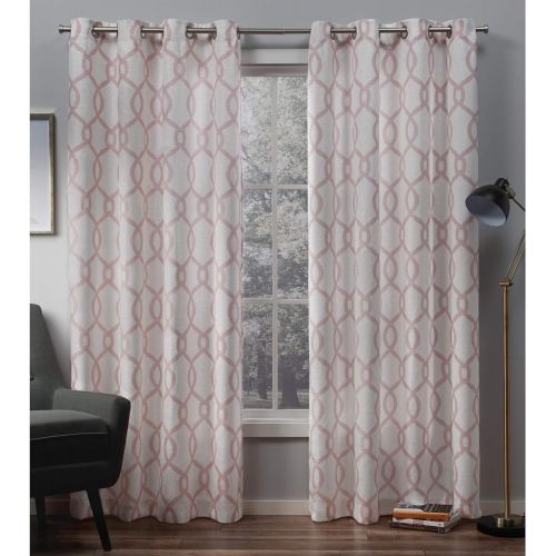  Exclusive Home Curtains Exclusive Home Kochi Linen Blend Grommet Top Curtain Panel Pair, Dove Grey, 52x108, 2 Piece