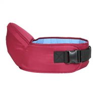 Excursion Home Baby Hip Seat Carrier - Baby Waist Seat with Adjustable Strap and Storage Pocket - Lightweight Baby Carrier Waist Stool Convinient Baby Front Carrier - Perfect for Travel (Red)