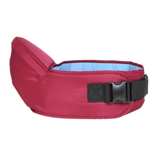  Excursion Home Baby Hip Seat Carrier - Baby Waist Seat with Adjustable Strap and Storage Pocket - Lightweight Baby Carrier Waist Stool Convinient Baby Front Carrier - Perfect for Travel (Red)