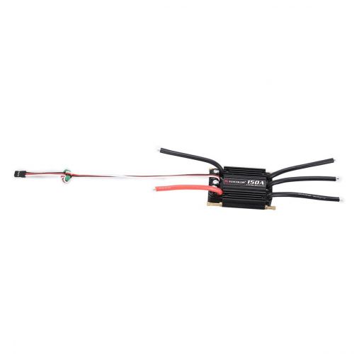  Exiao Original FLYCOLOR 2-6S 150A Waterproof Brushless ESC Speed Controller for RC Boat Ship with BEC 5.5V5A Water Cooling System