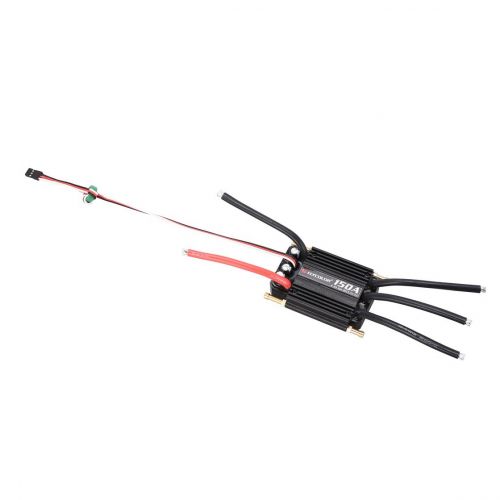  Exiao Original FLYCOLOR 2-6S 150A Waterproof Brushless ESC Speed Controller for RC Boat Ship with BEC 5.5V5A Water Cooling System