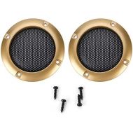 Exliy 2 inch speaker cover, speaker protective grille cover for small speakers and car speakers, decorative circle cover for speaker, Gold