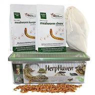 Exotic Nutrition Mealworm Breeder Kit - Breed Live Worms for Hedgehogs, Sugar Gliders, Reptiles, Wild Birds, Chickens, Lizards, Bearded Dragon, Skunks, Opossum, Fish, Turtles, Tortoises, Geckos, Fr