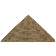 Exotiflora Triangular Jute Corner Area Rug - Handmade Crochet Triangle Pet Mat: Gateway
