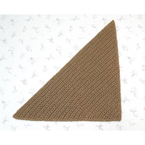  Exotiflora Triangular Jute Corner Area Rug - Handmade Crochet Triangle Pet Mat: Gateway