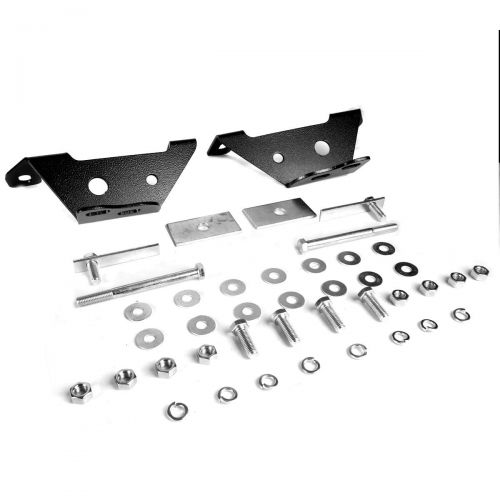  For Ford F150/250/Expedition Light Duty 3 inches Black Bumper Push Bull Bar + Skid Plate + Relocation Kit