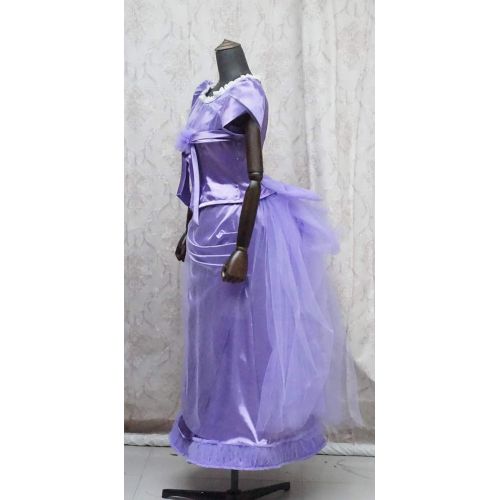  Expeke Women Light Purple Dress Soldier Suit Costume for Halloween Cosplay