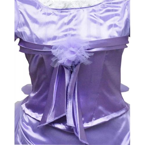  Expeke Women Light Purple Dress Soldier Suit Costume for Halloween Cosplay