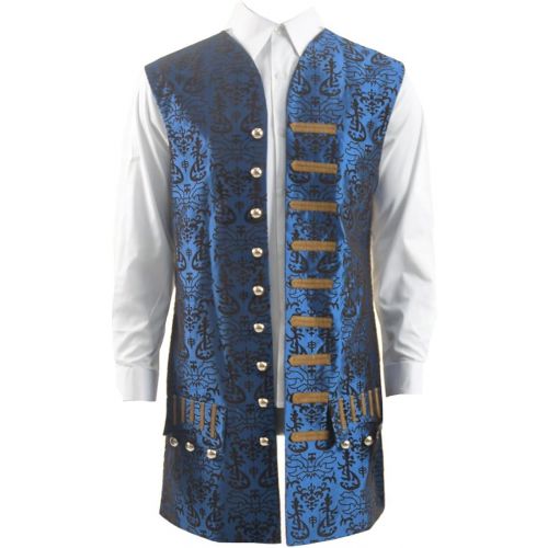  Expeke Mens Pirates Cosplay Jack Captain Vest Costume