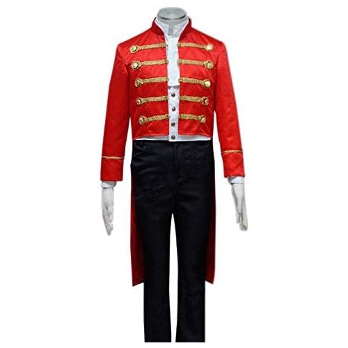  Expeke Mens Red Suit for Barnum Show Halloween Cosplay Costume