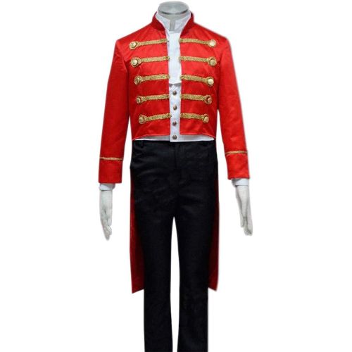  Expeke Mens Red Suit for Barnum Show Halloween Cosplay Costume