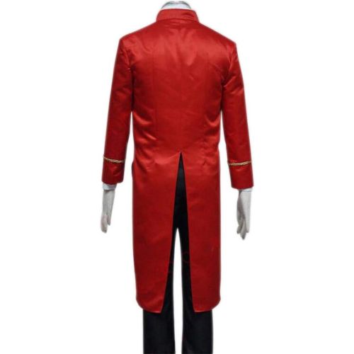  Expeke Mens Red Suit for Barnum Show Halloween Cosplay Costume