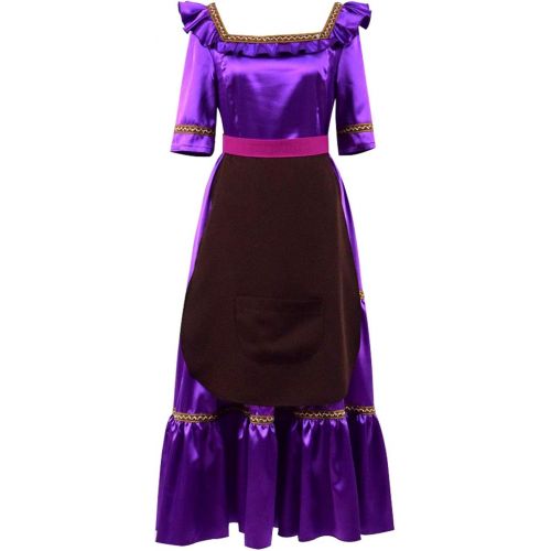  Expeke Women Purple Dress Costume Mama Cosplay