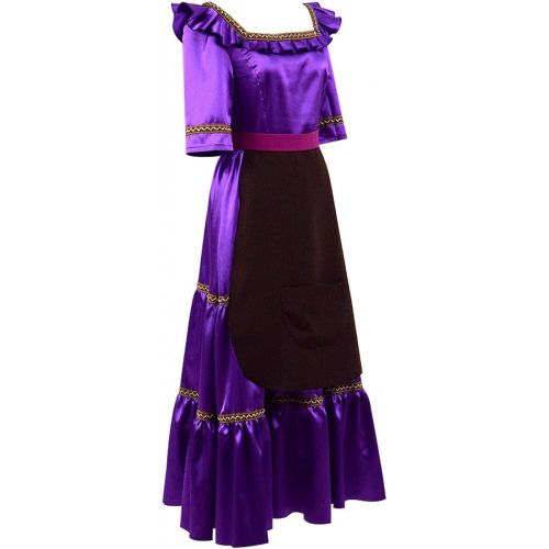  Expeke Women Purple Dress Costume Mama Cosplay