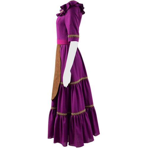  Expeke Women Purple Dress Costume Mama Cosplay