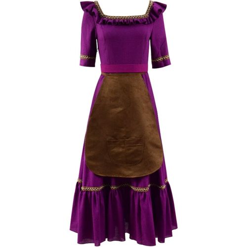  Expeke Women Purple Dress Costume Mama Cosplay