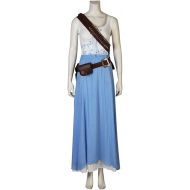 Expeke Women Blue Long Dress Costume for Dolores Cosplay Costume
