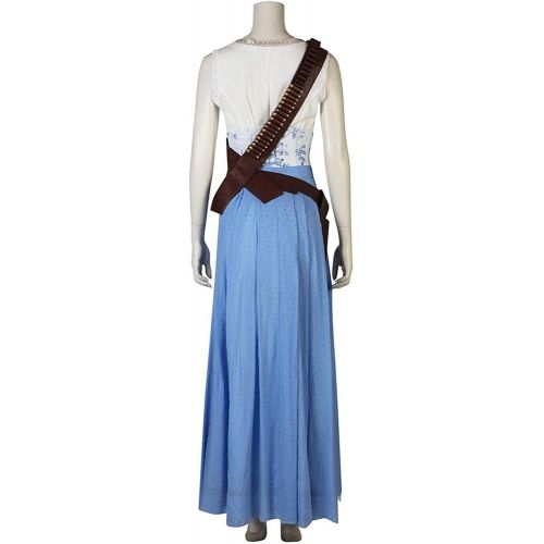  Expeke Women Blue Long Dress Costume for Dolores Cosplay Costume