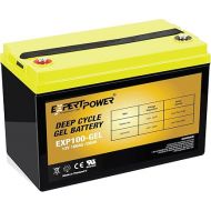 ExpertPower 12V 100AH Gel Deep Cycle Battery for Kayak Trolling Motors, Non-Spillable