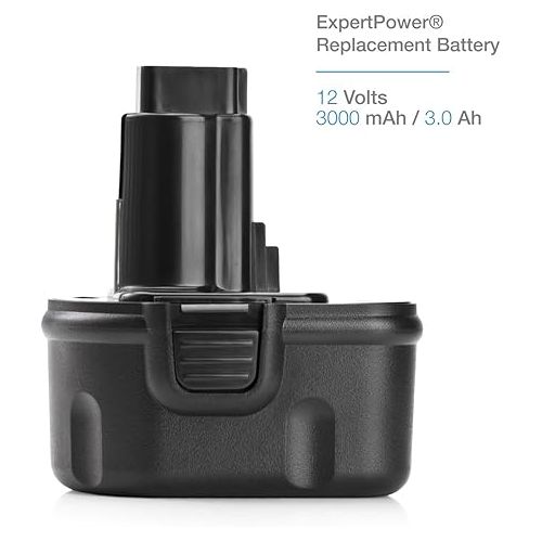  ExpertPower 12v 3000mAh NiMh Replacement Battery for Dewalt DW9072 DW9071 DC9071 DE9037 DE9071 DE9072 DE9074 DE9075 152250-27 397745-01