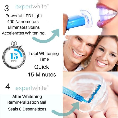  The Ultimate Teeth Whitening Kit (3 Gels of Highest 44% Expertwhite Teeth Whitening Gel, Whitening...