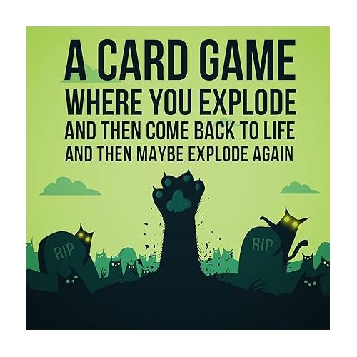  Zombie Kittens Card Game by Exploding Kittens - Fun Family Card Games for Adults Teens & Kids for Night Entertainment, 2-5 Players