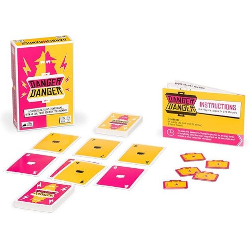  Danger Danger by Exploding Kittens: A 10 Minute Team Card Game - Outwit, Outplay, Outscore! - Ages 7+ - Family Card Game