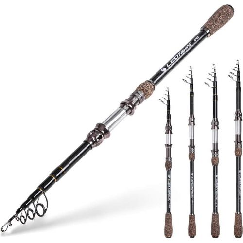  [아마존베스트]Explopur 1.8m Sea Fishing Rod - Telescopic Carbon Fishing Rod Ultralight Travel Rod with Cork Handle