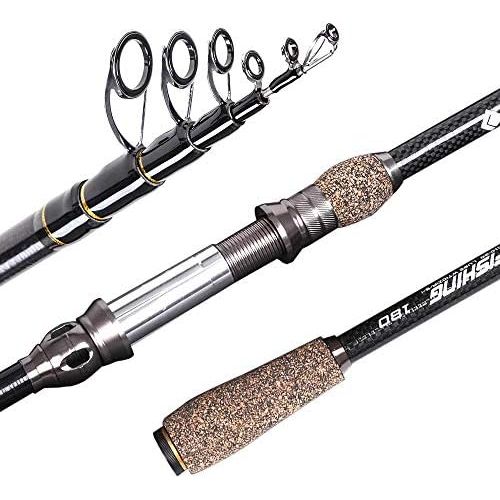  [아마존베스트]Explopur 1.8m Sea Fishing Rod - Telescopic Carbon Fishing Rod Ultralight Travel Rod with Cork Handle