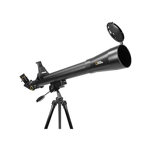  National Geographic 50mm Astronomical Refractor Telescope with Fully Coated Optics Adjustable Tripod and Astronomy App for Young Astronomers and Adult Sky Watchers
