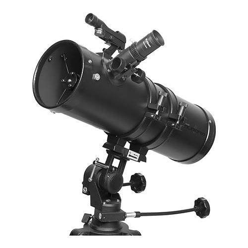  Explore Scientific 88-20114 Aurora Ii Flat Black 114Mm Slow Motion AZ Mount Telescope,