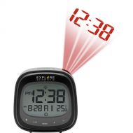 Explore Scientific Touch Key Radio-Controlled Projection Clock (Black)