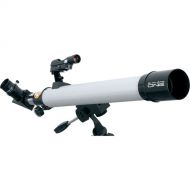 ExploreOne CF600 50mm f/12 Carbon Fiber AZ Refractor Telescope (White)