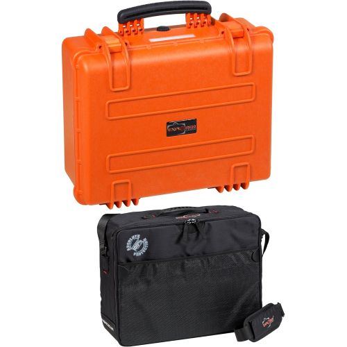  Explorer Cases 4820KTO 4820 Case with Custom Removable Padded Divider Bag for Cameras or Similar Electronic Gear and Organizer Lid Panel (Orange)