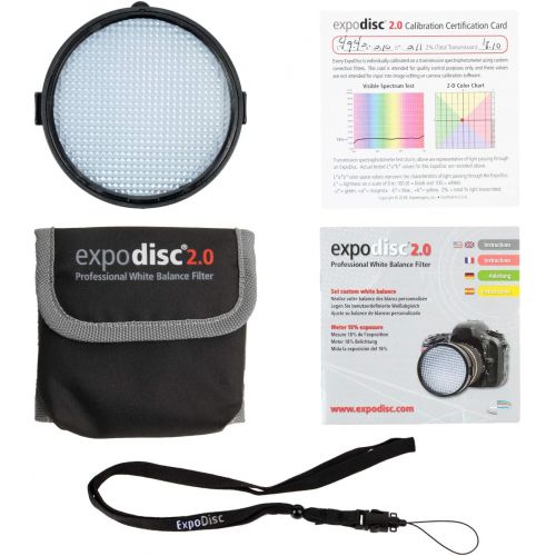  ExpoDisc Professional White Balance Filter - 82mm lens thread - Get Beautiful Color in Your Photos and Video, Easy-to-Use, No Software Required, Save Time Fixing Color
